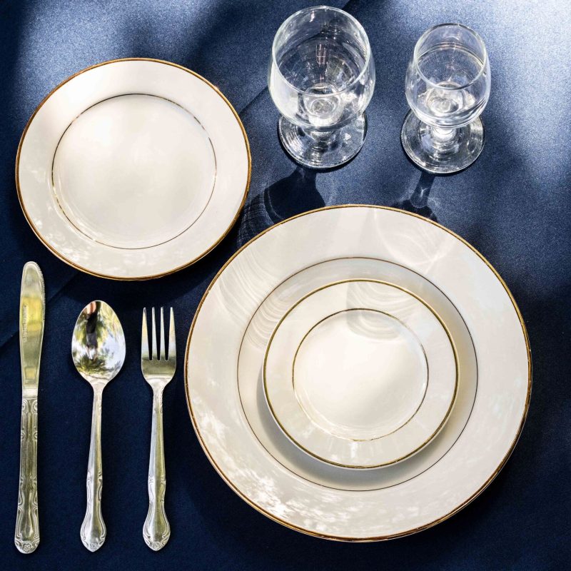 China, flatware, catering